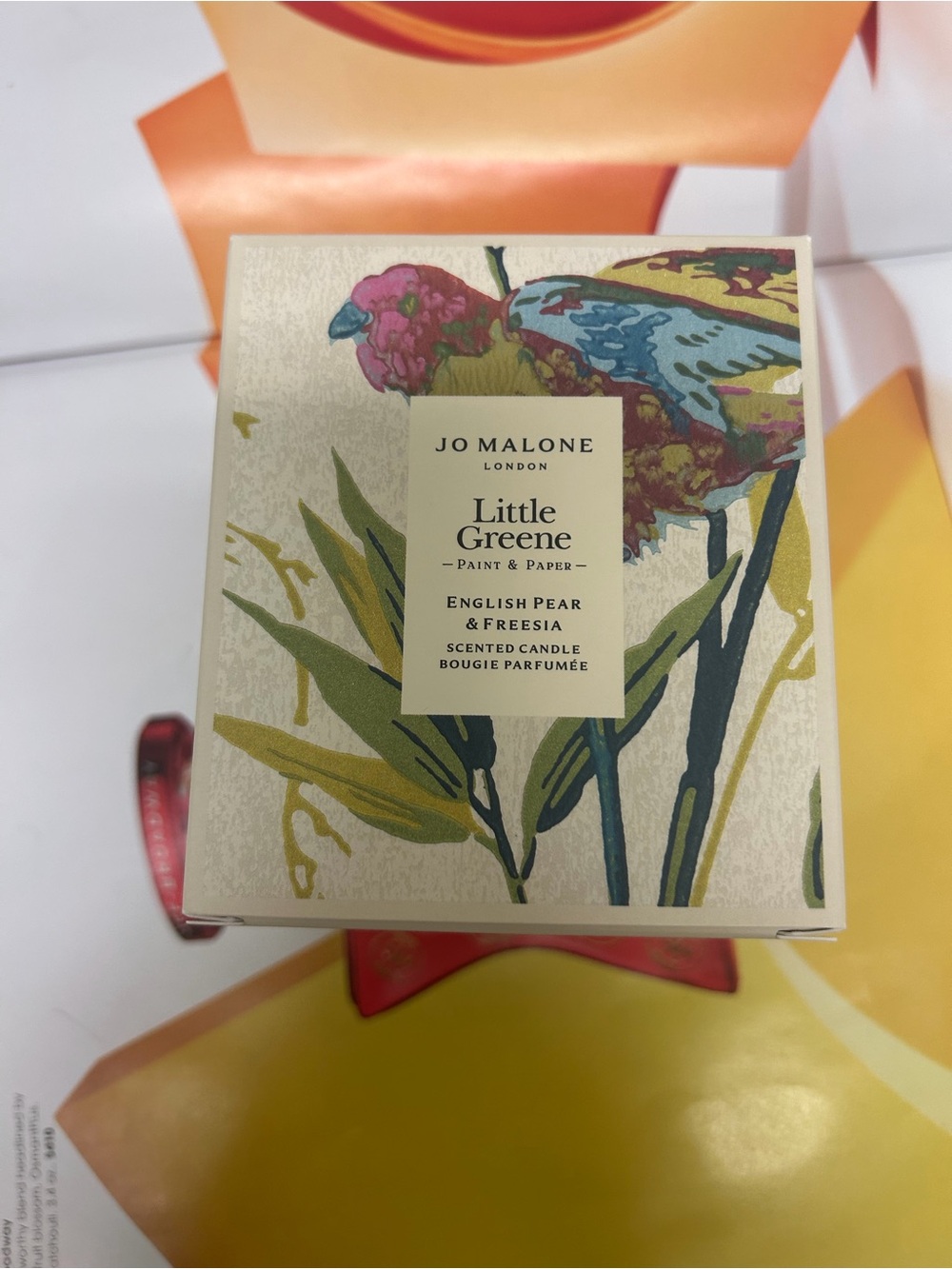 Jo Malone English pear & freesia Floral Art Candle Box limited edition candle
